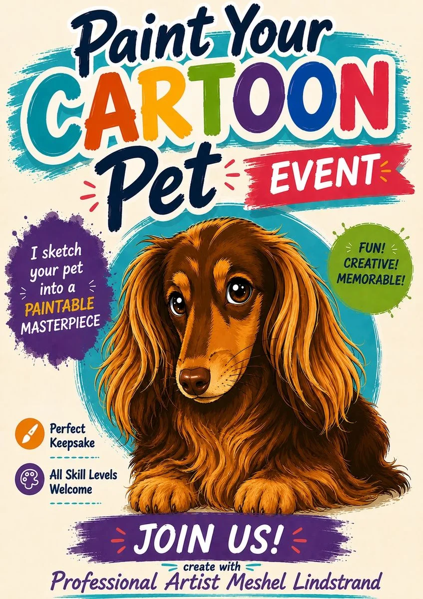 Painting event poster image